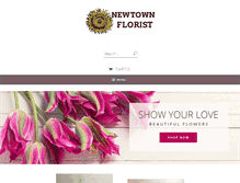 Tablet Screenshot of newtownflorist.com